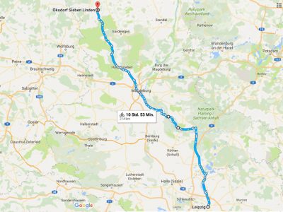 von Leipzig nach Sieben Linden