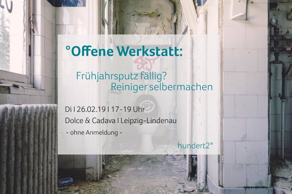 Flyer für offene Werkstatt Februar Leipzig